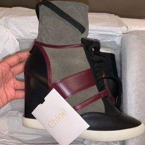 Chloe Kasia Wedge Sneakers